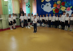 Fabian prezentuje swój wierszyk