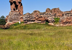 Ruiny zamku w Besiekierach.