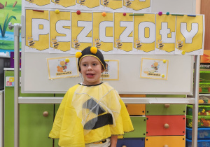 Franek jako pszczółka.