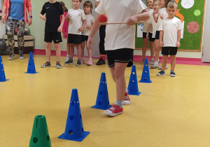 Reprezentanci grupy podczas zawodów sportowych