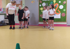 Reprezentanci grupy podczas zawodów sportowych