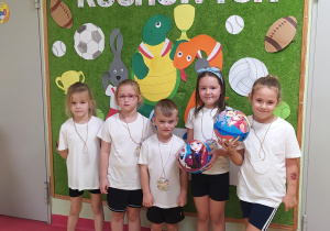 Reprezentanci grupy podczas zawodów sportowych