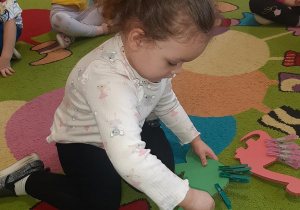 Zabawa z klamerkami- Pola.