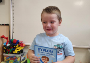 Wojtek z dyplomem super chłopaka