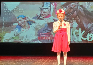 Łucja podczas konkursu.