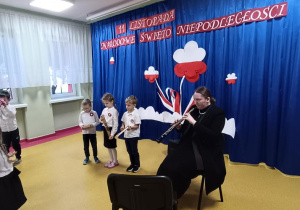 Udział dzieci w audycji muzycznej.