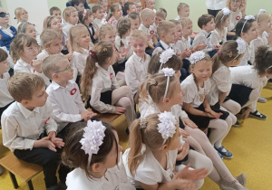 Udział dzieci w audycji muzycznej.