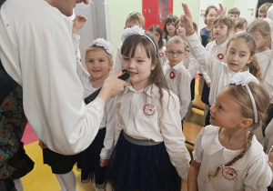 Udział dzieci w audycji muzycznej.