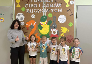 Pani Anetka- wicedyrektor i nasza reprezentacja