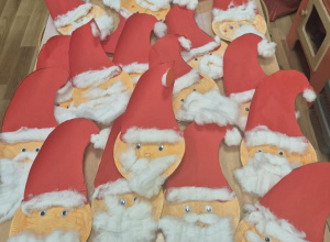 "Mikołaj"-praca plastyczna.