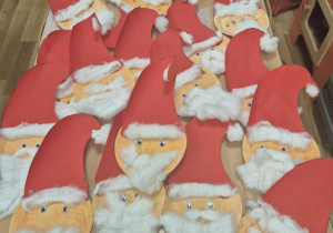 "Mikołaj"-praca plastyczna.