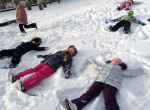 Zimowe zajęcia Jaskółek.