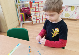 Bałwankowa rodzinka Wojtka.