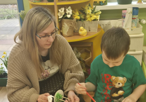 Wielkanocne warsztaty z cyklu "Razem z rodzicami".