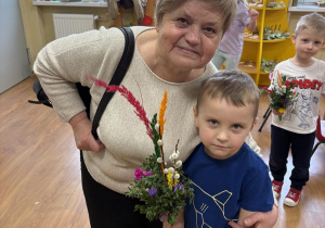 Hubert z babcią