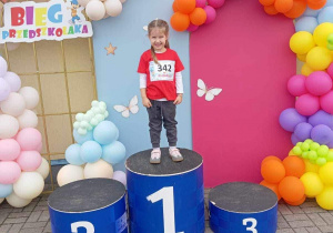 Pola R. na podium.