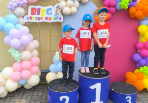 Józio, Ada i Wojtek na podium.