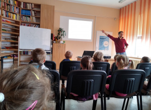 Zajecia w bibliotece pedagogicznej