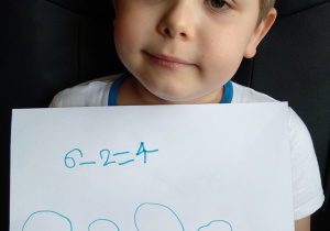 "Zadanie matematyczne" wykonane przez Adama