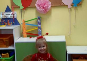 Hania w przebraniu.
